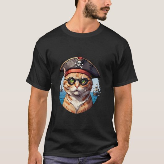 T-shirt Le Chat Pirate (Devant)