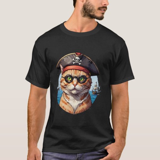 T-shirt Le Chat Pirate (Devant)