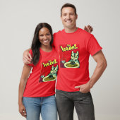 T-shirt Le Chat Qui Aime Spaghetti Funny Kitten Kitty Vin (Unisexe)