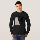 T-shirt Le Chat Ragdoll Est Une Machine D'Amour Floppy Flu (Devant entier)