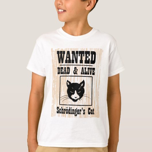 T-shirt Le chat Recherché de Schrodinger (Devant)