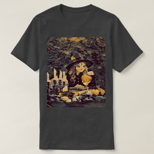 T-shirt Le chat Witchx27s Hex (Design devant)