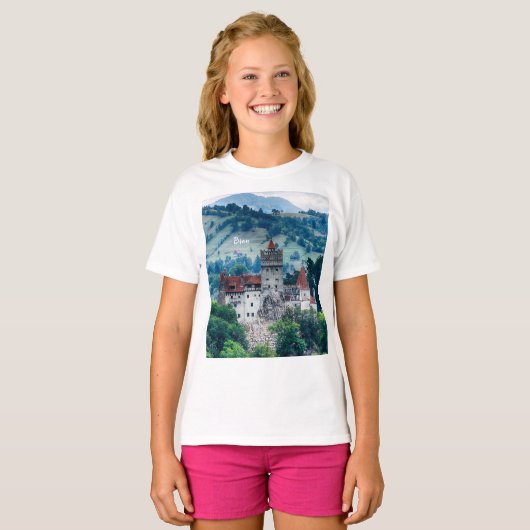 T-shirt Le château de Bran (Devant entier)