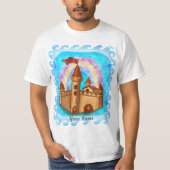 T-shirt Le château Rainbow (Devant)