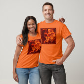T-shirt Le chef du lion - orange (Unisexe)