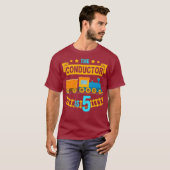 T-shirt Le chef est 5 5e anniversaire de train (Devant entier)