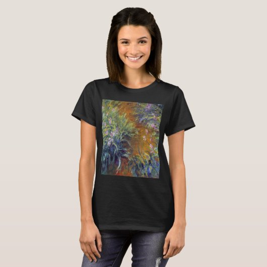 T-shirt Le chemin à travers les Irises par Claude Monet (Devant entier)
