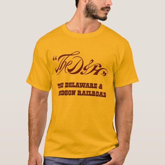 T-shirt Le chemin de fer du Delaware et du Hudson (Devant)