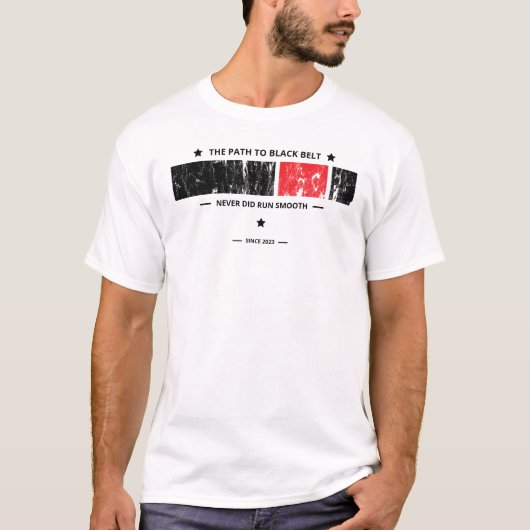 T-shirt Le Chemin De La Ceinture Noire Jiu Jitsu (Devant)