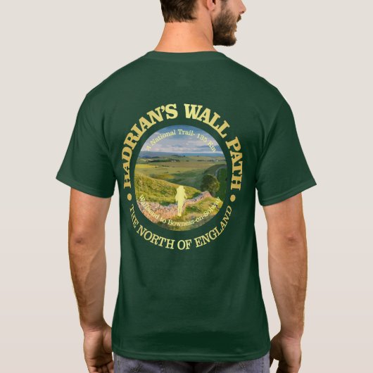 T-shirt Le chemin du mur d'Hadrien (Dos)
