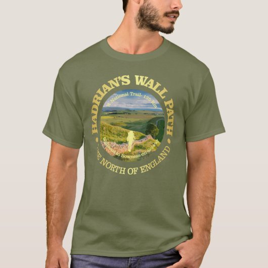 T-shirt Le chemin du mur d'Hadrien (Devant)