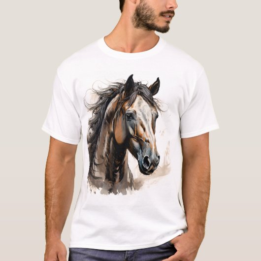 T-shirt Le cheval (Devant)