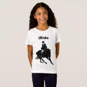 T-Shirt Le cheval des enfants mignons d'iRide (Devant entier)