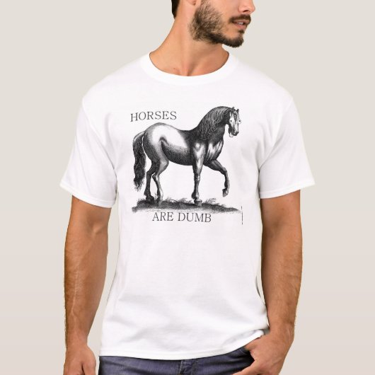 T-shirt Le cheval sont muet (Devant)