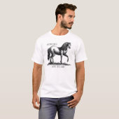 T-shirt Le cheval sont muet (Devant entier)