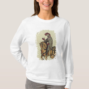 T-shirt Le chevalier, détail de télécopie de