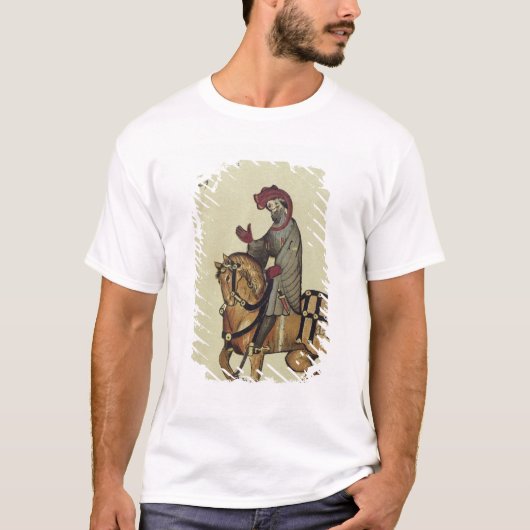 T-shirt Le chevalier, détail de télécopie de (Devant)
