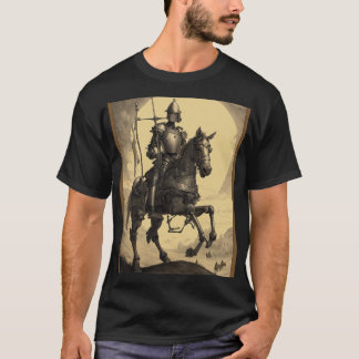 T-shirt Le Chevalier et sa direction - Vintage Monochrome