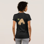 T-shirt Le chien ascendant/poursuivent vers le bas la (Dos entier)