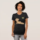 T-shirt Le chien ascendant/poursuivent vers le bas la (Devant entier)
