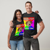 T-shirt Le chien de conseil indique : Commande et texte (Unisexe)