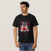 T-shirt Le chien de Noël des Bulgares français éclaire un (Devant entier)