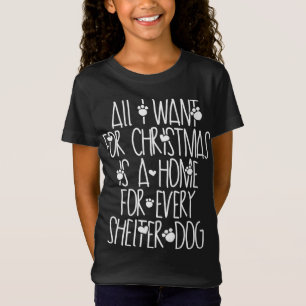 T-Shirt Le Chien De Noël Secourt Une Maison Pour Chaque Ch