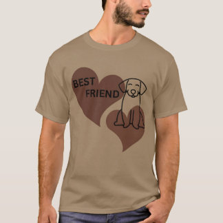 T-shirt Le chien est le cadeau du meilleur ami