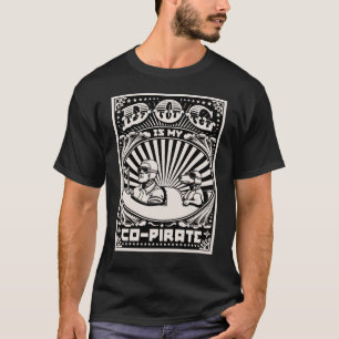 T-shirt Le chien est mon Co-Pirate