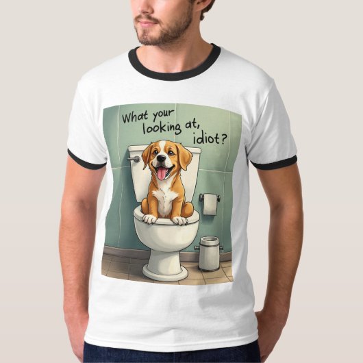 T-shirt Le chien gâté (Devant)