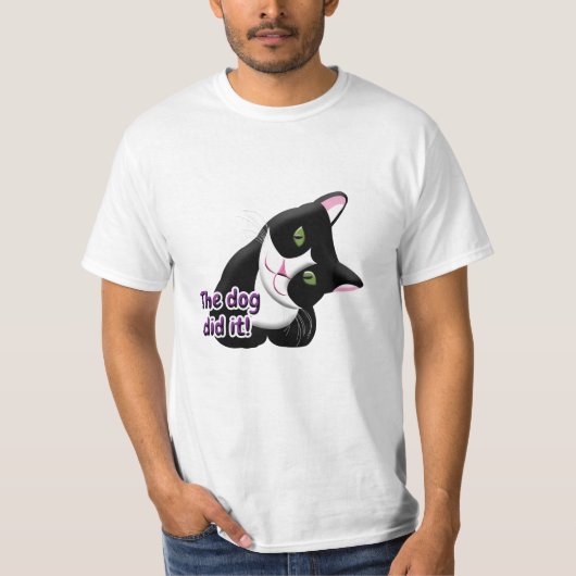 T-shirt Le chien l'a fait Chat (Devant)