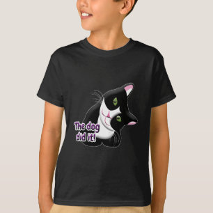 T-shirt Le chien l'a fait Chat
