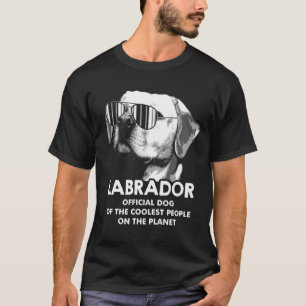 T-shirt Le Chien Officiel Du Labrador Du Laboratoire Des G