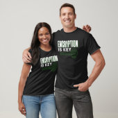 T-shirt Le Chiffrement Est Clés Dictons Code Codeur Progra (Unisexe)