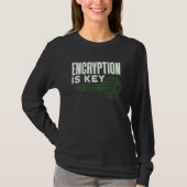 T-shirt Le Chiffrement Est Clés Dictons Code Codeur Progra (Devant)