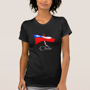 T-shirt Le Chili T avec le contour de pays