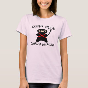 T-shirt Le chimio Ninja tue le rose de cancer du sein