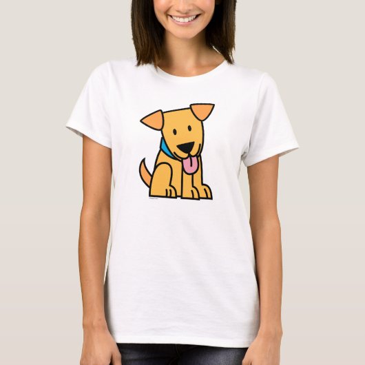 T-shirt Le chiot de labrador retriever reposent le chiot (Devant)