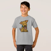 T-shirt Le chiot de labrador retriever reposent le chiot (Devant entier)