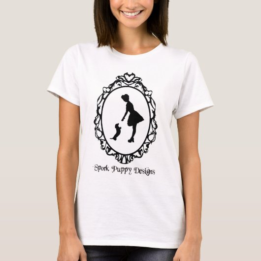 T-shirt Le chiot de Spork conçoit le logo (Devant)