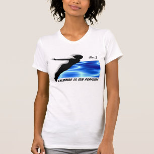 T-shirt Le chlore est mon eau de piscine de plongeur de