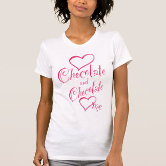 T-shirt Le chocolat d'amour et le chocolat m'aime