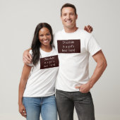T-shirt Le chocolat est le meilleur ami d'une fille (Unisexe)