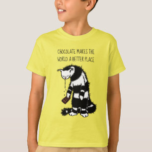 T-shirt Le chocolat fait du monde un endroit meilleur