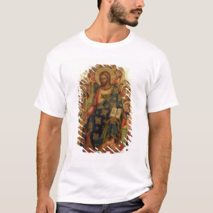 T-shirt Le Christ a couronné avec des saints et des anges