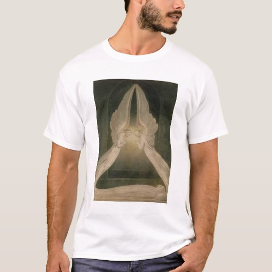 T-shirt Le Christ dans la tombe, gardée par des anges (Devant)