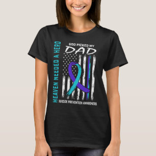T-shirt Le ciel a besoin d'un héros Dieu a attrapé papa Su