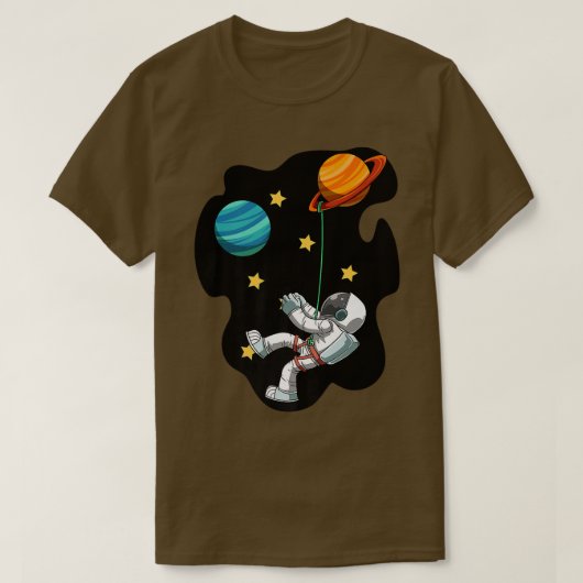 T-shirt Le Ciel De L'Astronaut D'Escalade Rocheuse Est La  (Design devant)