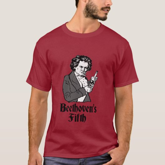 T-shirt Le cinquième drôle de Beethoven (Devant)