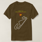 T-shirt Le circuit de Barcelone Catalunya (Design devant)
